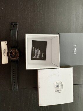 Timex Ironman Adrenaline Series Ana-Digi Black PU Strap Watch